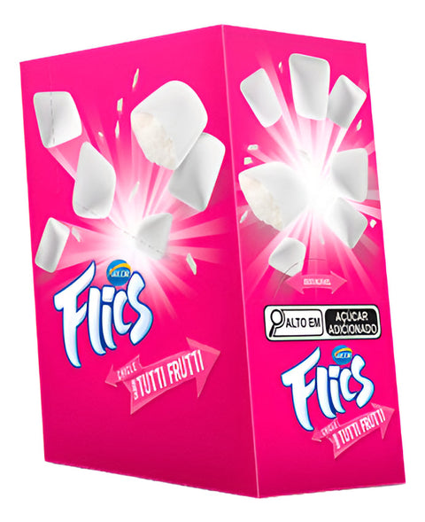 Chiclete Arcor Flics Tutti Frutti Sem Glúten 208 G 12 U Pacote