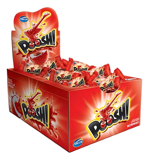 Poosh Chiclete - Morango - Embalado - Unidade - 1 - 40 - 200 g (Inclui: É livre de glúten)
