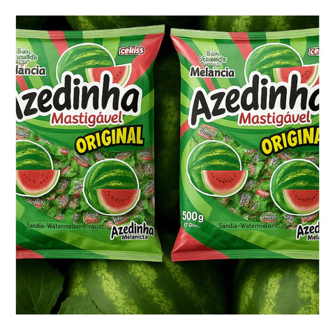 Bala Azedinha Mastigável Melancia 500g