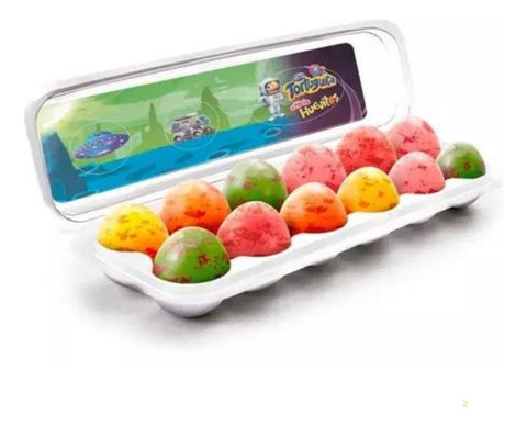 Arcor Huevitos Chiclete - Frutas sortidas - Unidade - 1 - 12 - 300 g - Açúcar (Inclui: É livre de glúten)
