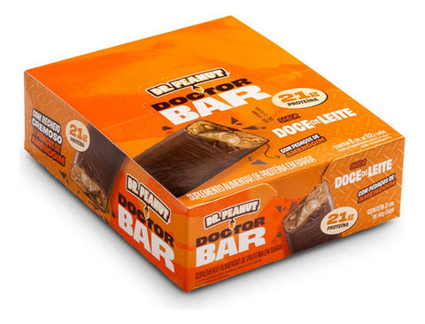 Barra De Proteína Doctor Bar - Dr. Peanut 8x62g - Doce de Leite