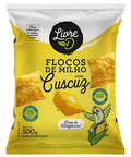 Flocos De Milho Para Cuscuz Livre De Transgênicos Sem Glúten 500g Livre - MEUBRASILONLINE