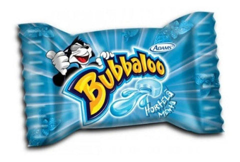 Chiclete Bubbaloo Hortelã - Caixa Com 60 Unidades