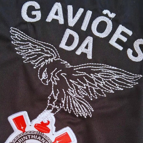 Camisa Gaviões da Fiel Bordada Corinthians Preta