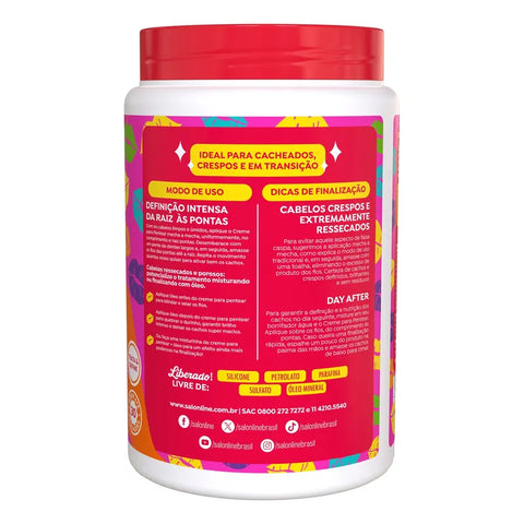 Creme Pentear Cachos Ostentação Salon Line 1kg