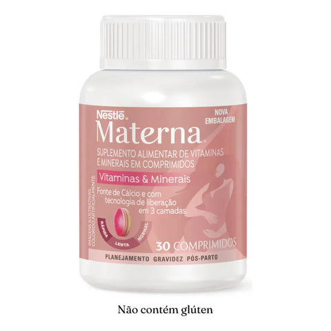 Suplemento Materna Nestlé 30 Capsulas - Vitaminas e Minerais