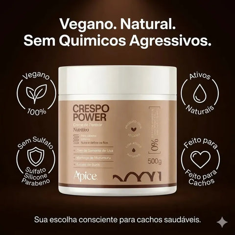 Creme Pentear Nutritivo Ápice Crespo Power 500g