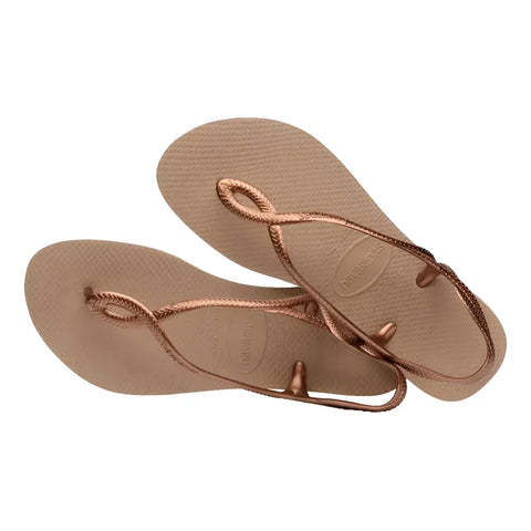 Rasteirinha Havaianas Luna Rosê Gold
