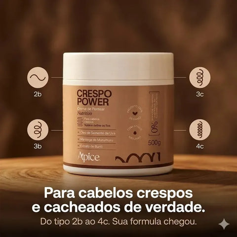Creme Pentear Nutritivo Ápice Crespo Power 500g
