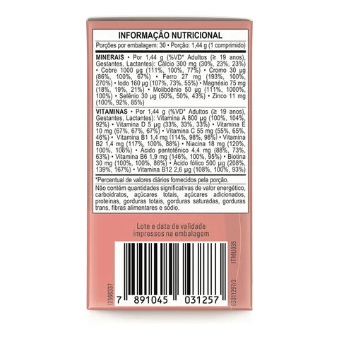 Suplemento Materna Nestlé 30 Capsulas - Vitaminas e Minerais