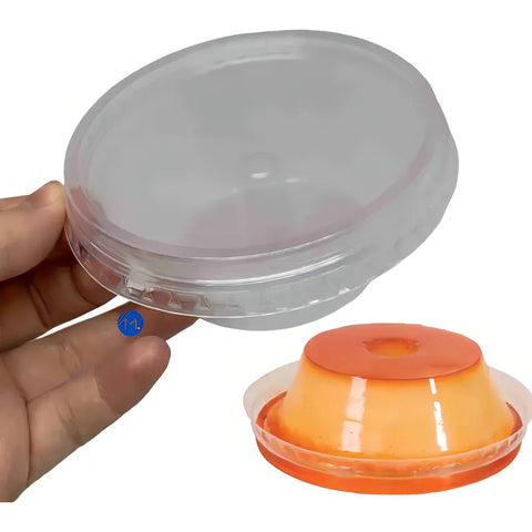 Formas Mini Pudim 120ml Forneável Com Tampa - 24un