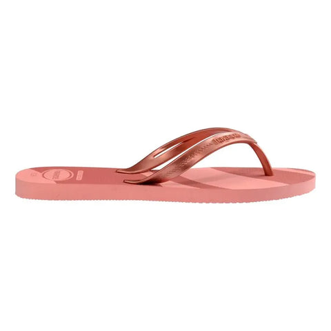 Chinelo Havaianas Elegance Print Rosê Gold