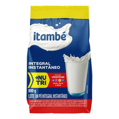 Leite Pó Instantâneo Integral +Nutri Itambé 800g