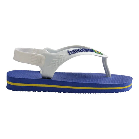 Chinelo Havaianas Baby Brasil Logo Azul Naval