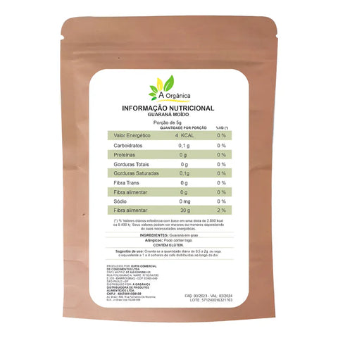 Guaraná Natural Em Pó 100% Puro 100g