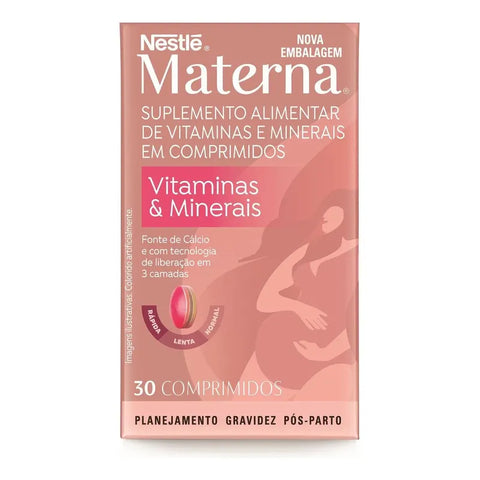 Suplemento Materna Nestlé 30 Capsulas - Vitaminas e Minerais