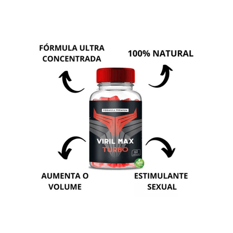 Viril Max Turbo Desempenho Máximo - Original - 60 Caps
