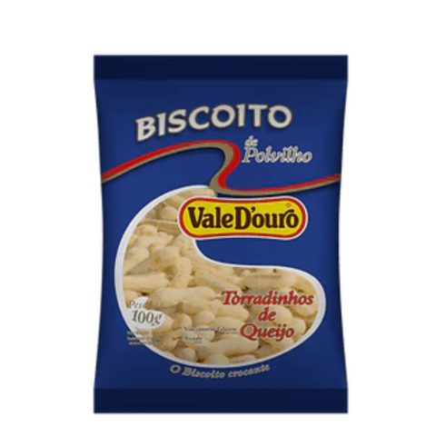 Biscoito Polvilho Torradinhas de Queijo Vale D'Ouro 100g