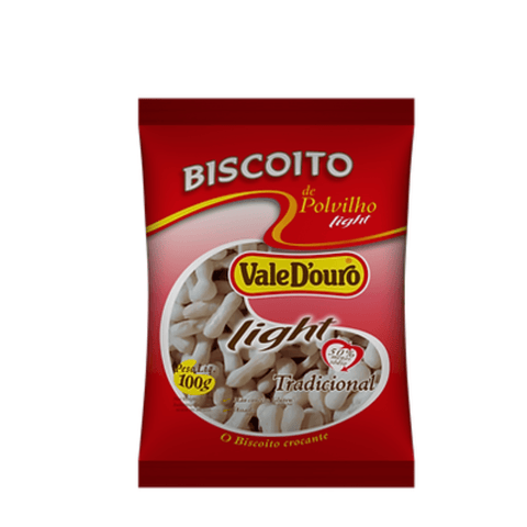 Biscoito de Polvilho Salgado LIGHT 100g Vale D'Ouro