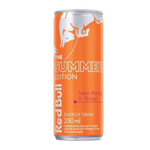 Energético Red Bull Morango e Pêssego 250ml