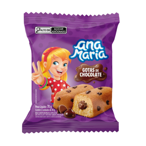 Bolinho Ana Maria Gotas de Chocolate 70g