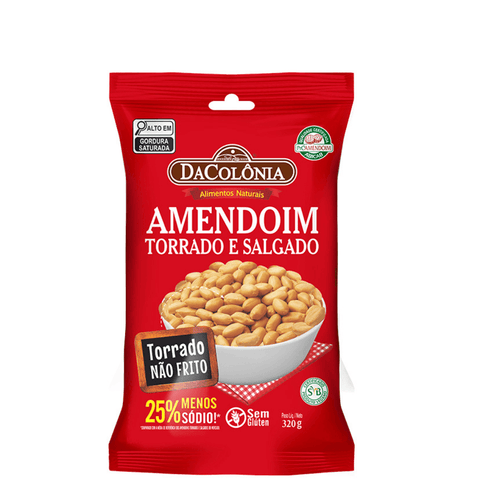 Amendoim Salgado 320g DaCôlonia