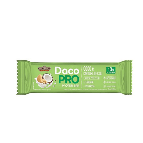 Barra DacoPro Protein Bar Coco & Castanha-de-Caju 50g