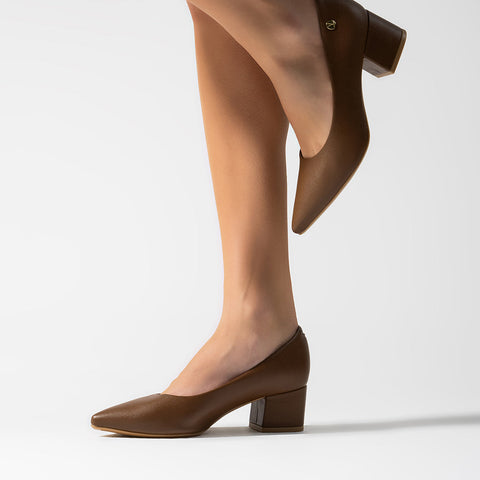 Scarpin Vizzano 1220-315 Salto Bloco Cappuccino