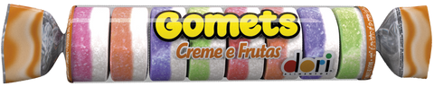 Bala de Goma Tubo (Jujuba/Gomets) - Creme de Frutas Dori 30x32g