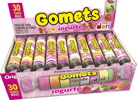 Bala de Goma Tubo (Jujuba/Gomets) - Iogurte Dori 30x32g