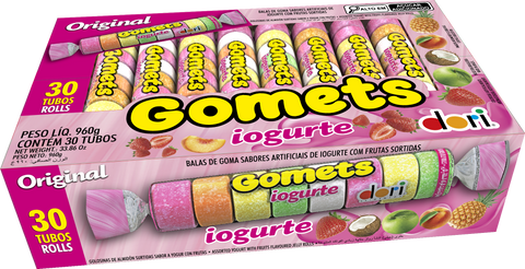 Bala de Goma Tubo (Jujuba/Gomets) - Iogurte Dori 30x32g