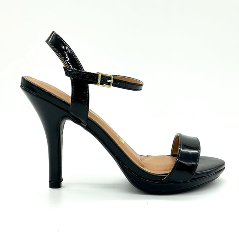 Sandália Vizzano 6210-1019 Salto Alto Preto Verniz