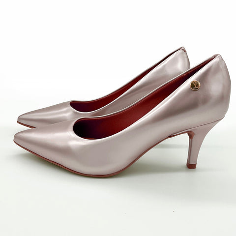 Scarpin Vizzano 1185-1302 Bico Fino Champanhe