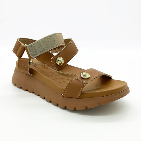 Sandália Modare 7198-101 Sola Tratorada Camel