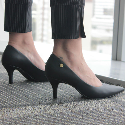 Scarpin Vizzano 1185-702 Bico Fino Preto