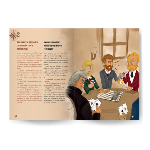 Livro A Volta ao Mundo em 80 dias - Bilíngue Inglês - Estrela Cultural