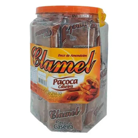 Paçoca Caseira Clamel Pote 20 Unidades 60g