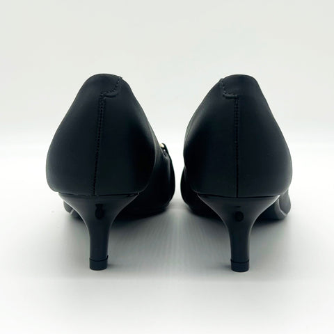 Scarpin Vizzano 1122-887 Salto Baixo Bico Fino Preto