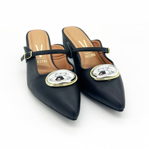 Mule Vizzano 1220-370 salto bloco Preto