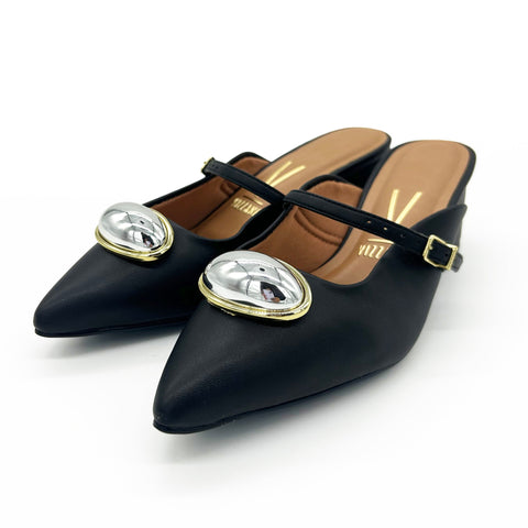 Mule Vizzano 1220-370 salto bloco Preto