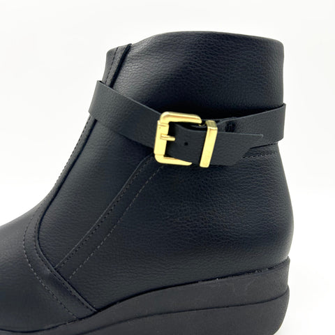 Bota Cano Curto Modare 7085-101 Rasteira Preta