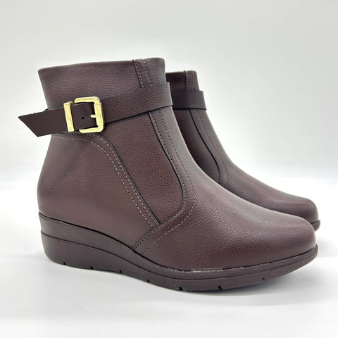 Bota Cano Curto Modare 7085-101 Rasteira Café