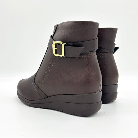 Bota Cano Curto Modare 7085-101 Rasteira Café