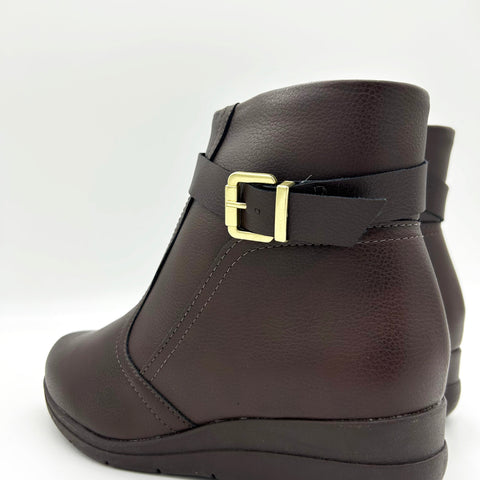 Bota Cano Curto Modare 7085-101 Rasteira Café