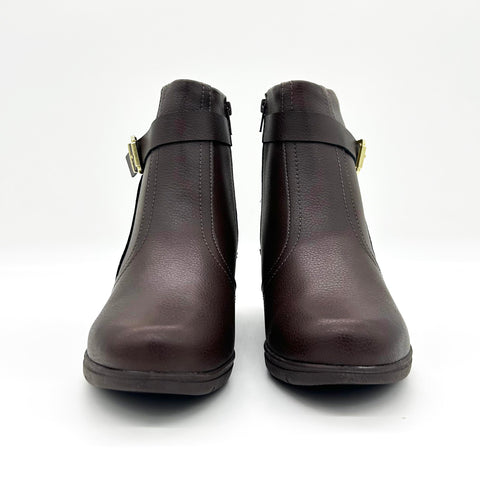 Bota Cano Curto Modare 7085-101 Rasteira Café