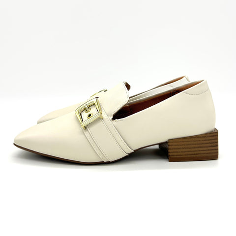 Mocassim Vizzano 1445-102 bico quadrado Branco Off White