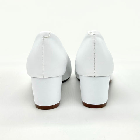 Scarpin Beira Rio 4777-409 Salto Bloco Branco