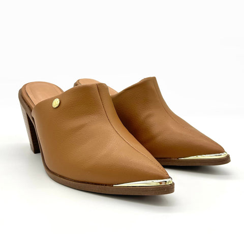 Mule Vizzano 1323-200 salto bloco bico fino Caramelo