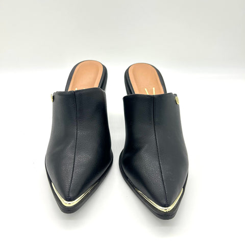 Mule Vizzano 1323-200 salto bloco bico fino Preto