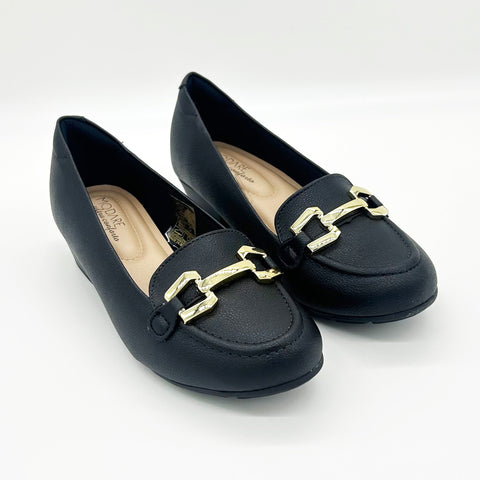 Mocassim Modare 7032-542 Salto Baixo Preto